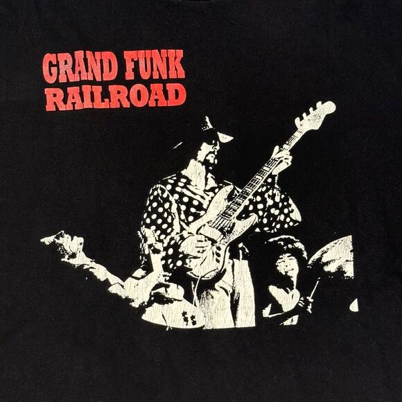 VTG Grand Funk Railroad Shirt Mens XXL Black Single Stitch Classic Rock Band Tee - Picture 3 of 7